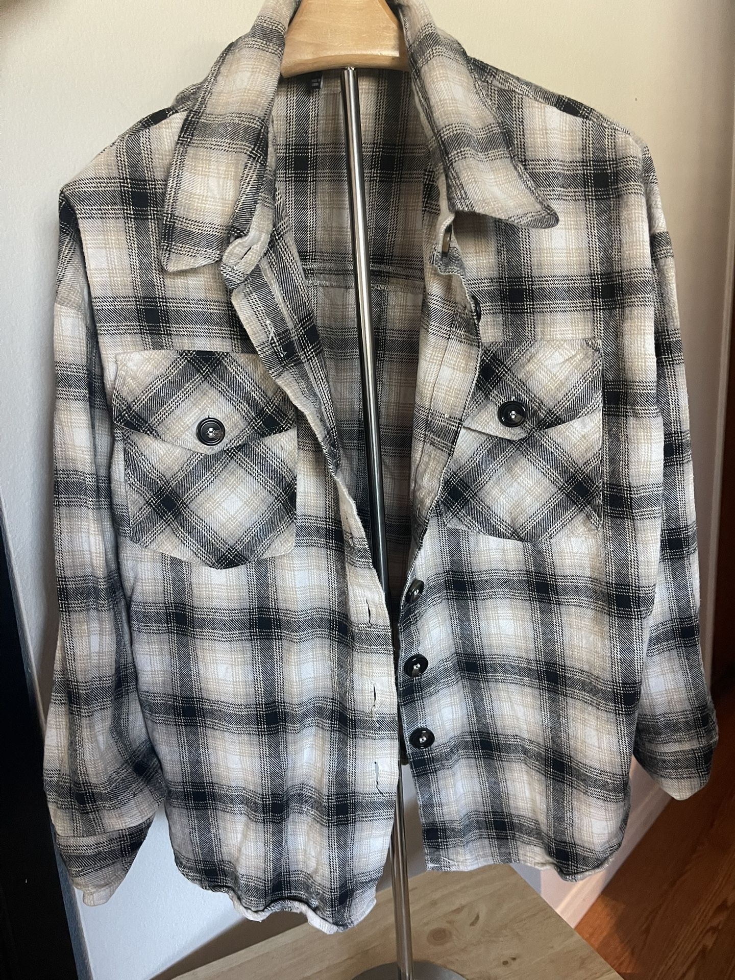 Woman Plaid Long Sleeve