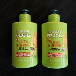 $2 Each (1 Available) Garnier Fructis Sleek & Shine Leave-In Conditioner 10.2oz