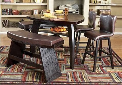 Noah chocolate 5pcs counter height dining table
