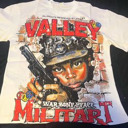 Valley Militant T-shirt Size Small and Large