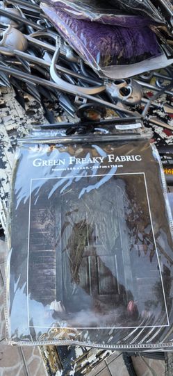 Green Freaky Fabric Halloween Decoration