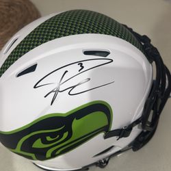 Russell Wilson Signed Helmet Seahawks 