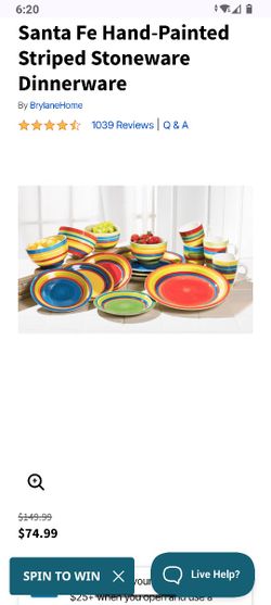 Brylane Home Dinner & Dessert Plates