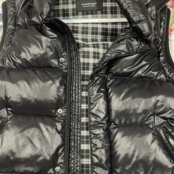 Burberry Puffer Vest With Hoodie