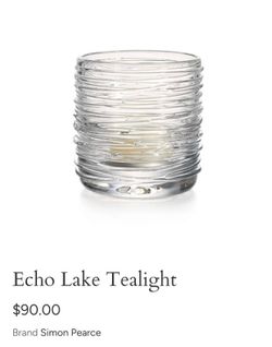 Simon Pearce candle holder