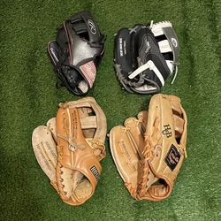 Youth Left Hand Throw Baseball Gloves $15 Ea.