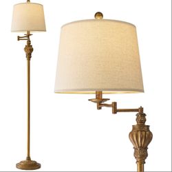 61" Vintage Floor Lamp With 350° Adjustable Swing Arm