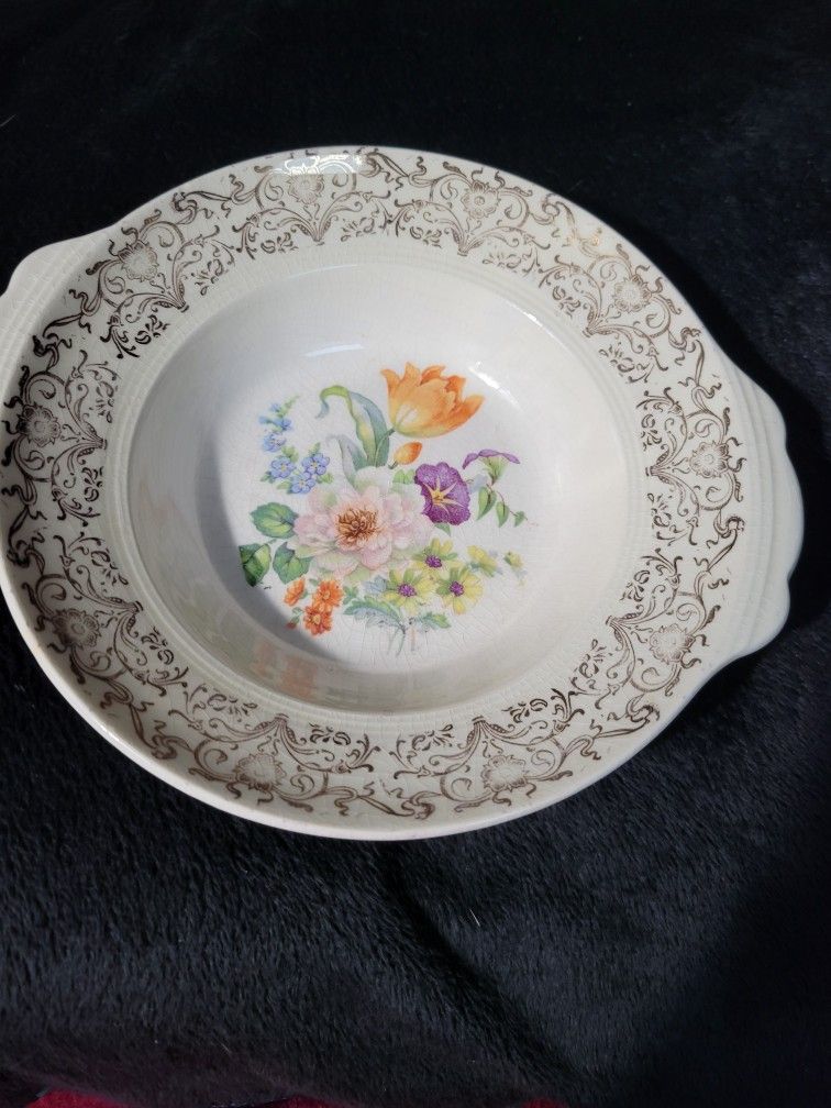 Vintage Symphony By Salem bowl 23 Karat