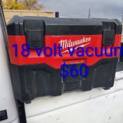 Milwaukee 18 Volt Vacuum