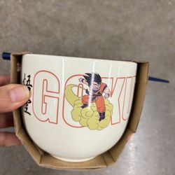 NWT DragonBallZ Ramen Bowl with Chopsticks
