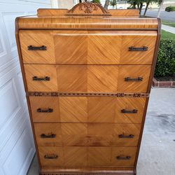 1930s Art Deco Waterfall Dresser - excellent condition - Made in USA