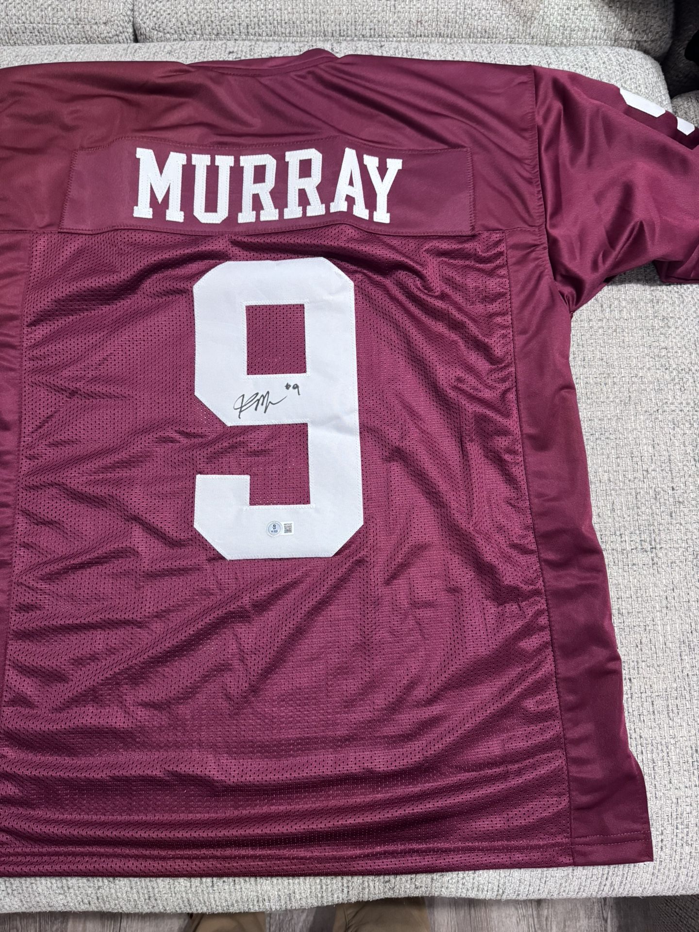 Kenneth Murray Autographed Signed Custom Jersey- Beckett Coa - Oklahoma Sooners