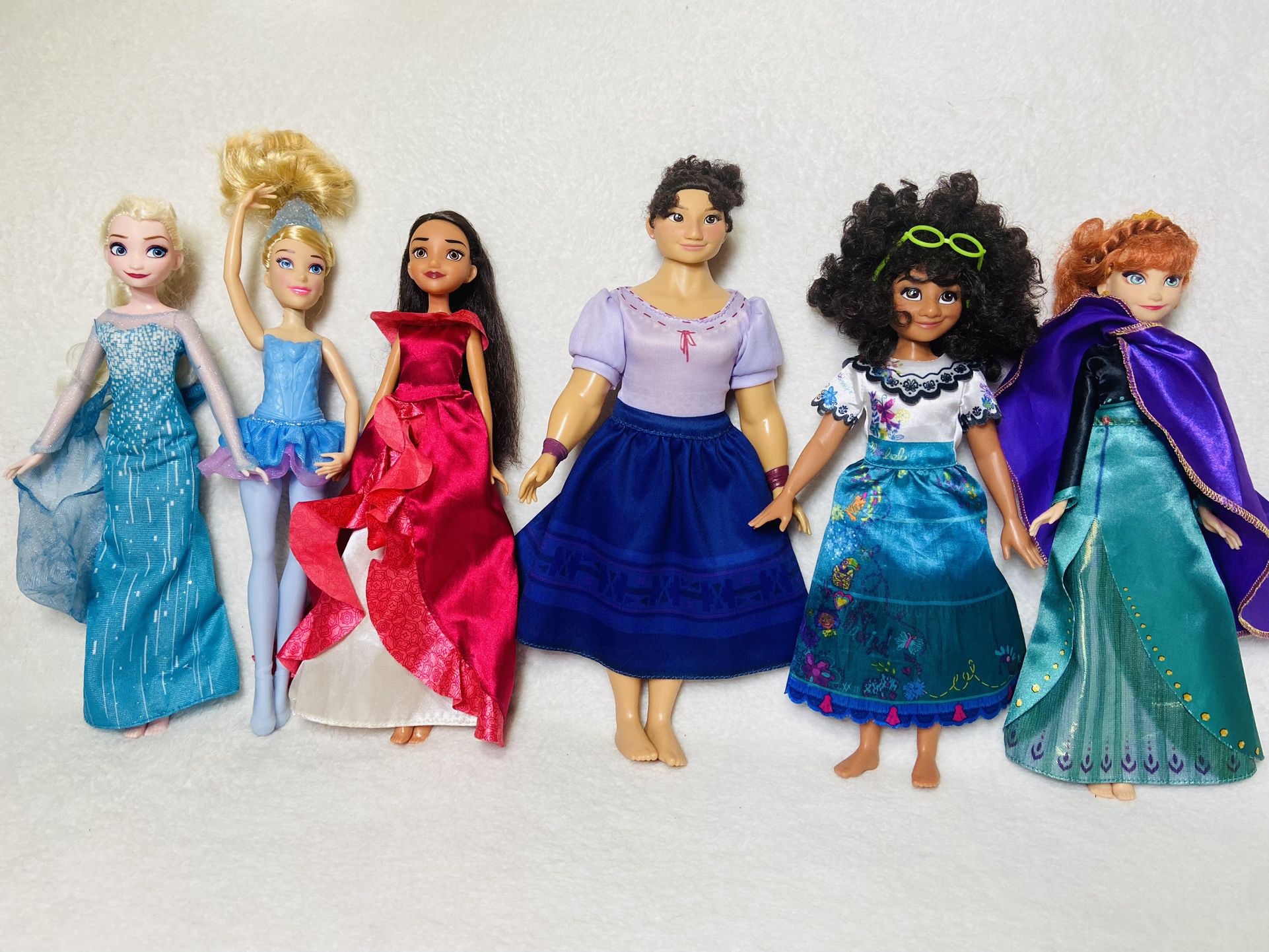 Disney Princess Dolls Merida Louisa Cinderella Elsa Anna Elena