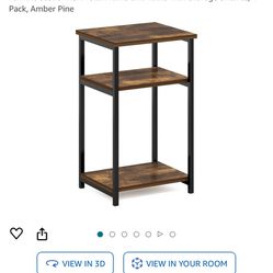 End Table with Storage Shelf 