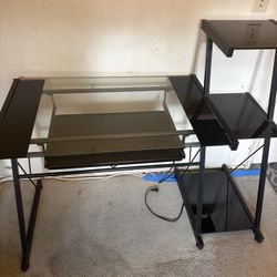 Glass desk