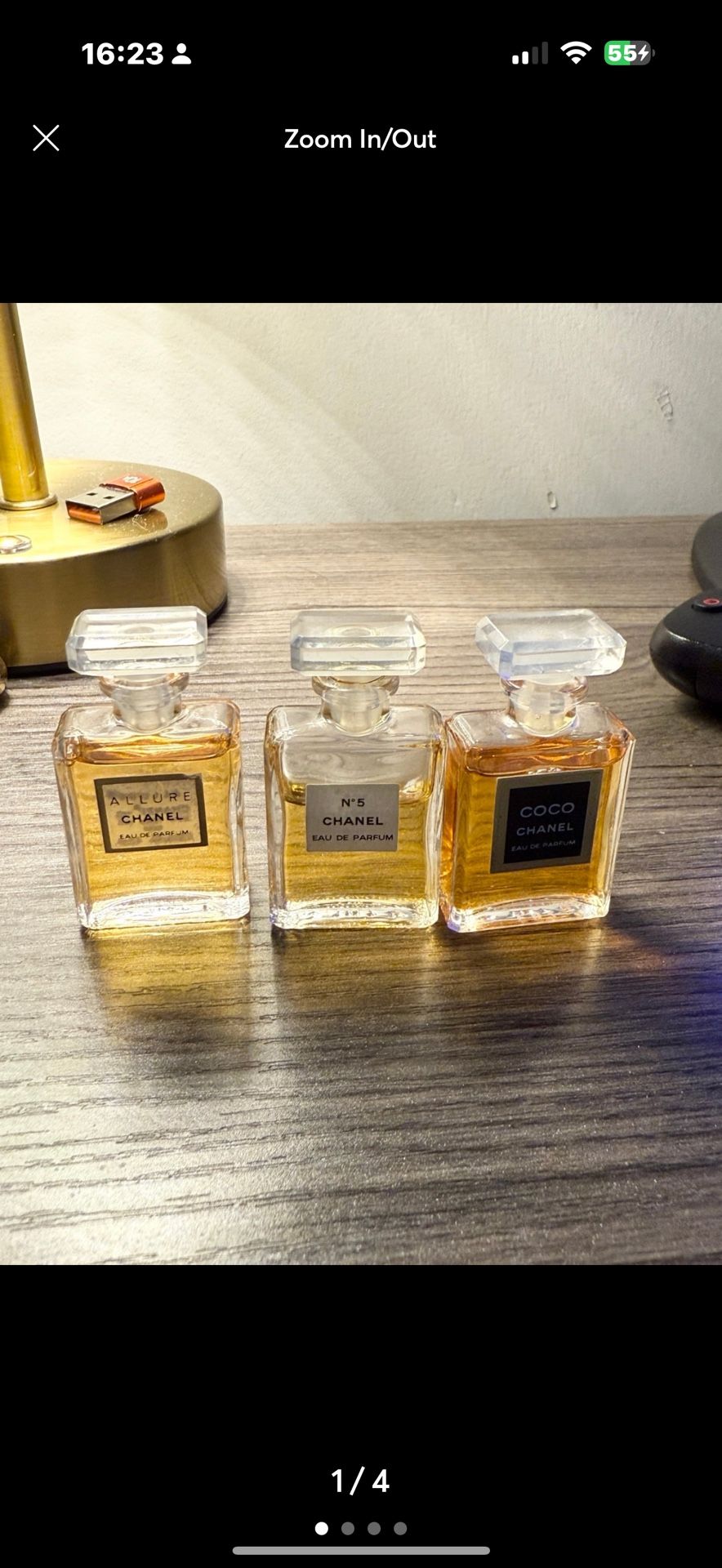 MINI Vintage Chanel PURE PARFUM Collection *43mm Glass Bottles