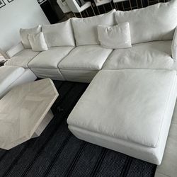 CLOUD COUCH TRACK ARM MODULAR U-CHAISE SECTIONAL