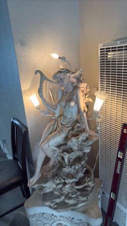 Waterfall statue
