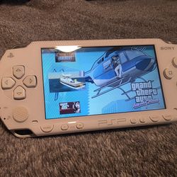 Playstation Psp 1000 White Series Mod--ded Video Game Console IPS upgrade