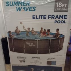 Summer Waves 18 Ft Pool Filter And Pump Ladder New 