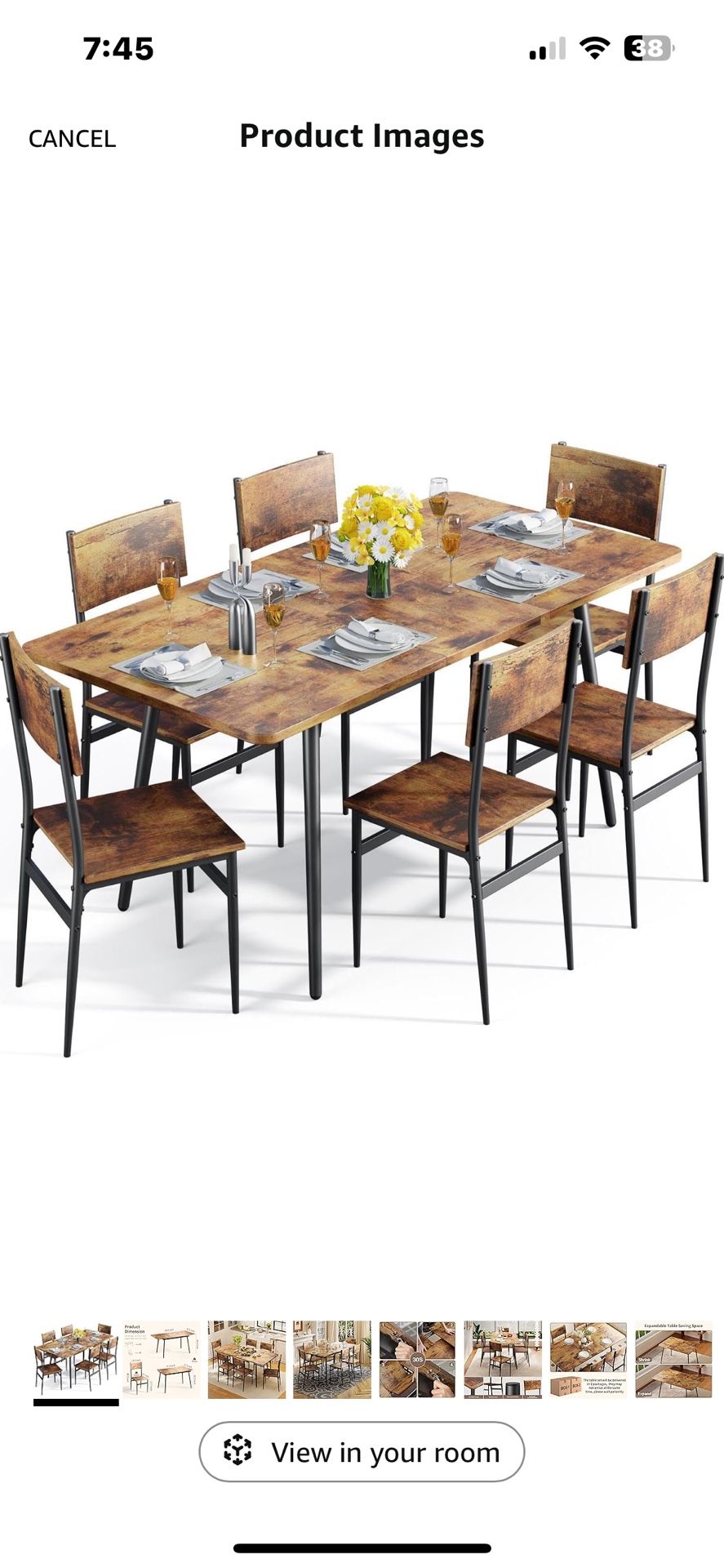 Table And 6 Chairs