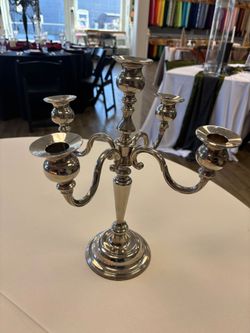 Silver 5-Arm Candelabra- see description
