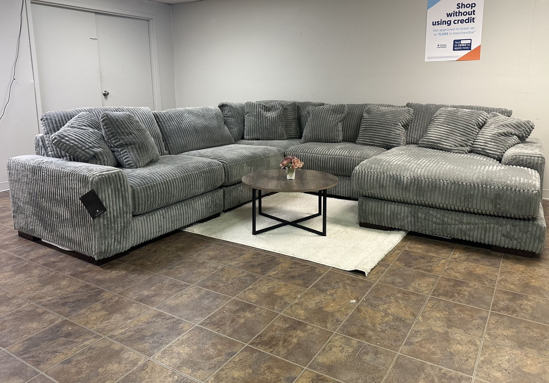 NEW Lindyn Ashley Furniture | $2295 / $39 Down | Sectional Couch Sofa U-Shaped Chaise