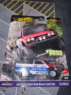 HOT WHEELS PREMIUM CAR CULTURE TERRA TREK DATSUN KING CAB BAJA CUSTOM B4