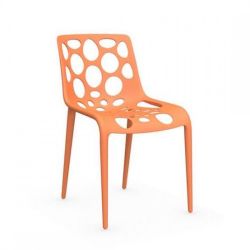 Set of 2 Calligaris Hero Chairs - Made in Italy - Orange