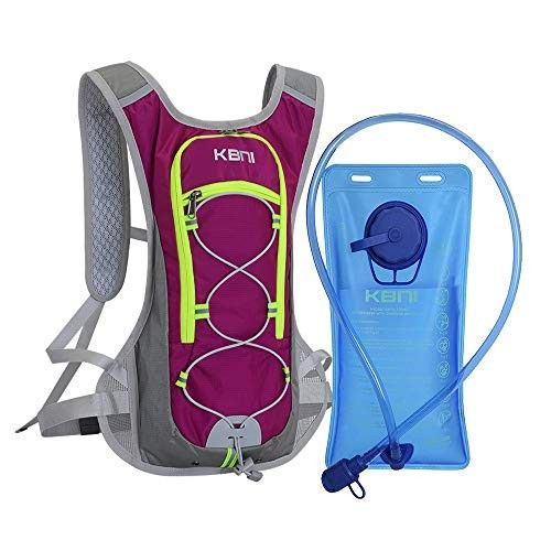 KBNI Hydration Backpack with 2L Water Bladder for Women Men Kids Doing Outdoor Running, Hiking, Camping, Skiing, Cycling