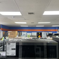 BLACK STAINLESS STEEL SAMSUNG MICROWAVE