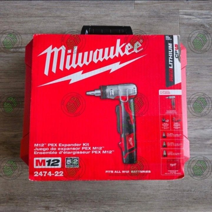 Milwaukee 2474-22 M12 PEX Expander Kit with Battery & Charger
**NEW**
