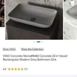 Vigo Concrete Sink
