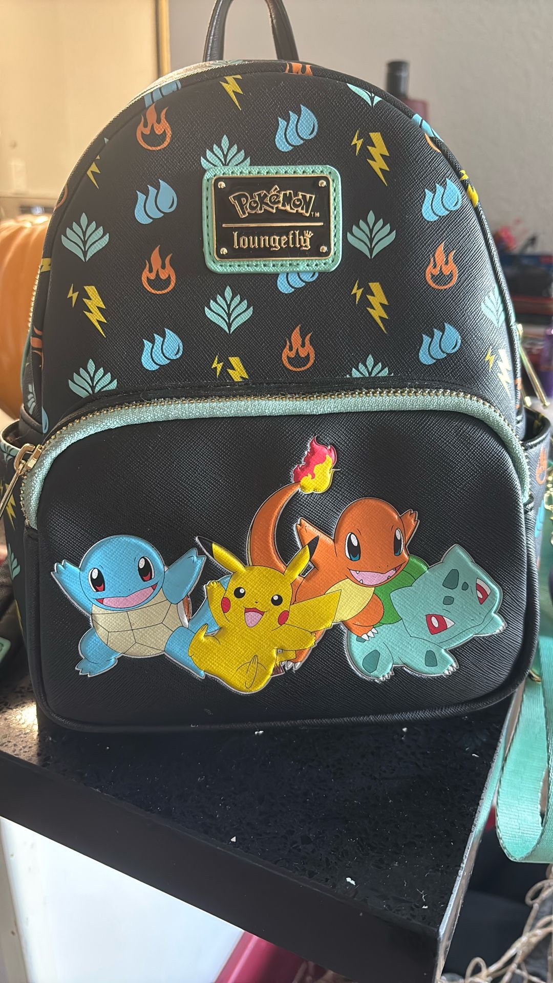 2021 Summer Convention Limited Edition Loungefly Pokemon Black Backpack