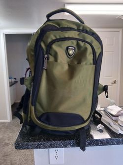 Green and Black Backpack