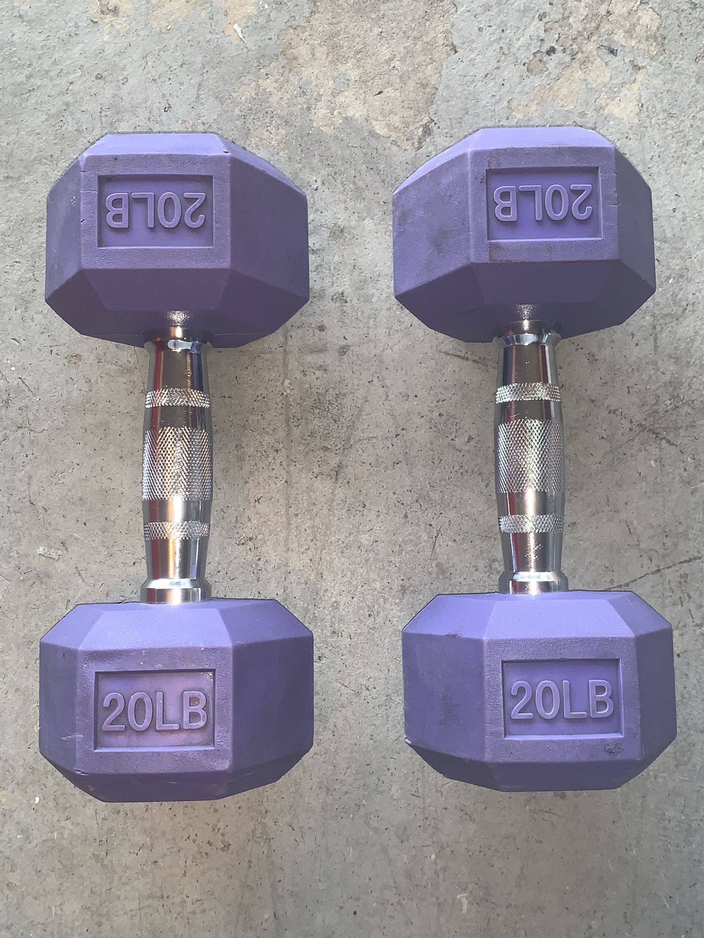 Pair 20 lbs Dumbbells For $50.
