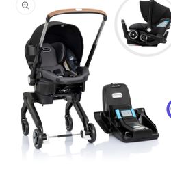 Evenflo SHYFT DUALRIDE INFANT CAR SEAT STROLLER COMBO WITH CARRYALL STORAGE