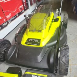 RYOBI 40V 18 in. 2-in-1 Cordless Battery Walk Behind Push Lawn Mower with 6.0 Ah Battery and Charger