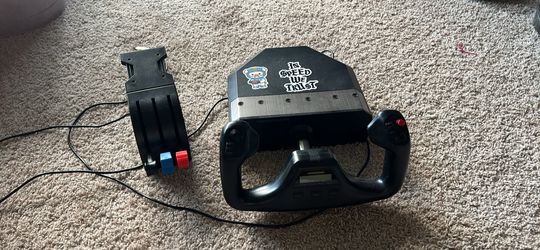 Logitech yoke and throttle quadrant