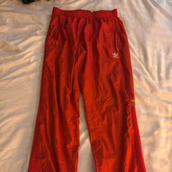 Adidas Red Windbreaker Track Pants 