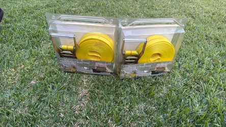 2" x 30' Heavy Duty Ratchet Tie-Down Straps – 2 Packs