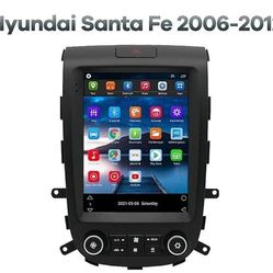 9.7" For Hyundai Santa Fe 2 2006-2012 Android 13 Car Stereo Radio GPS MP3 4+32GB