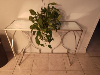 Foldable mirror entryway table