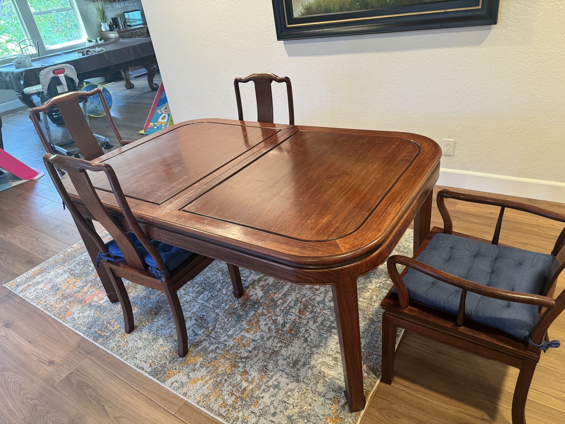 Rosewood Dining Table Set