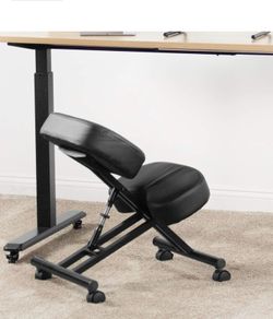 Dragon ergonomic kneeling chair - black