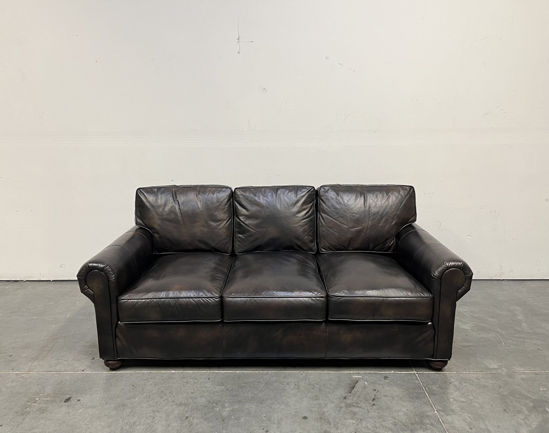 Restoration Hardware, Original Lancaster Leather Sofa