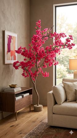 Hand Crafted Artificial Bougainvillea Flower Tree