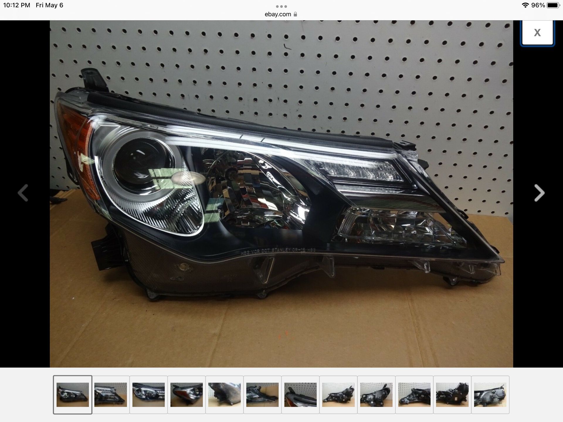 2013-2015 TOYOTA RAV 4 RAV4 RAV-4 RIGHT PASSENGER HALOGEN HEADLIGHT OEM 2014