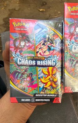 Pokemon CHAOS RISING  Mega Evolution Buster Bundle Trading Cards