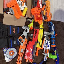 Nerf Guns+ Ammo+ Attachments
